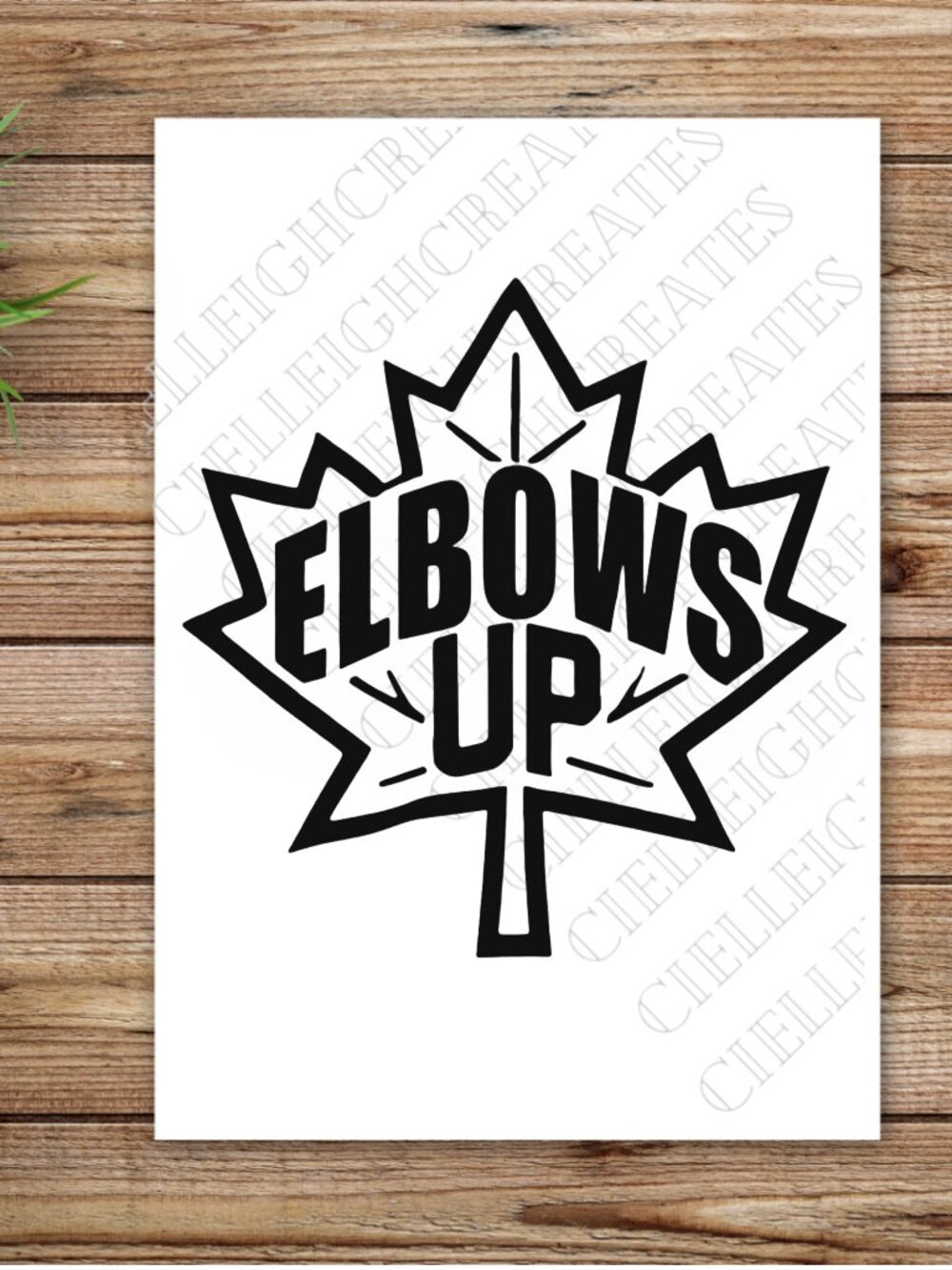 *2 for $20* Elbows Up Canadian Vinyl Decal Sticker Handcrafted